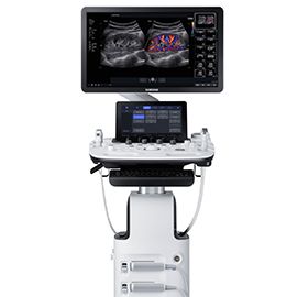 Samsung HS40 Ausstellungssystem, Ultraschallgerät mit Linear Sonde LA3-16AD, Multivision, Physical Keyboard und DICOM
